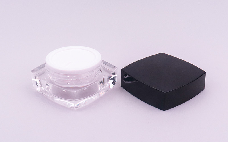 Square Acrylic Cosmetic Jars For Anti Aging Eye Cream 15g 30g 50g Empty Cream Container