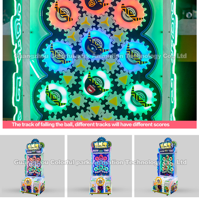 Coin Op Ticket Redemption Machine , 2P Lucky Ball Mechanical Arcade Games