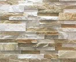 Golden Yellow Quartzite Culture Stone 60*15 55*15 35*18 P014 Quartzite Stacked Stone