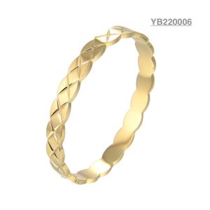 China Niche Luxury Gold Cross Bracelet Stainless Steel Buckle Bangle Bracelet wholesale