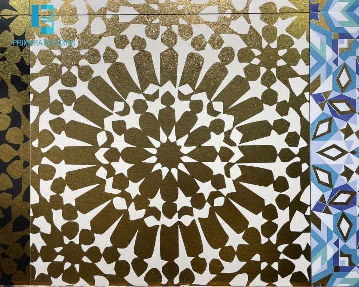 600x600mm Gold Colour Floor Tiles Living Room Valley Wall Porcelain Tiles