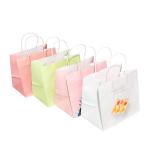 Wholesale Custom Printed Kraft Paper Bags Pacakging For Food Delivery Fctory