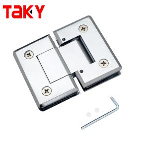 China 180 Degree Stainless Steel Shower Door Glass Clamp Hinge for Long Life Laundry Needs wholesale