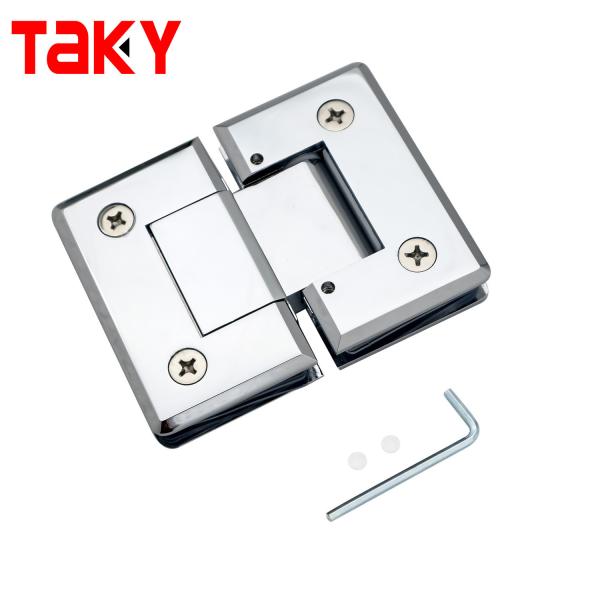 180 Degree Stainless Steel Shower Door Glass Clamp Hinge for Long Life Laundry
