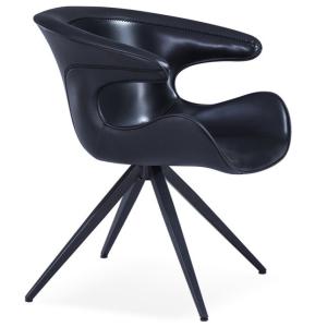China Ergonomic 68x71x77cm High Back Metal Dining Chairs wholesale