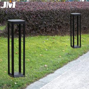 China Led Lawn Lamp Aluminum 120*150*600mm 7w 3000k Black wholesale