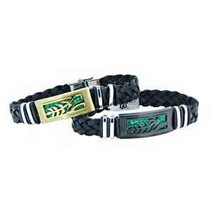 China Europ American Fashion Trendy Stainless Steel Geniune PU Leather Bracelet Bangle LBL66 wholesale