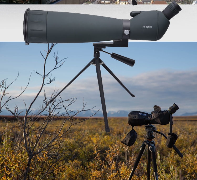 30-90X90 High Definition Monocular Telescope for Brid Watching and Astronomical Spotting