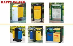 China Stainless Trash Cans Park Trash Cans With Lid Custom Galvanized wholesale