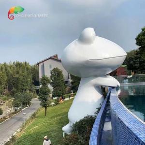 China Theme Water Park Fiberglass Animatronic Frog Statue weather resistance wholesale