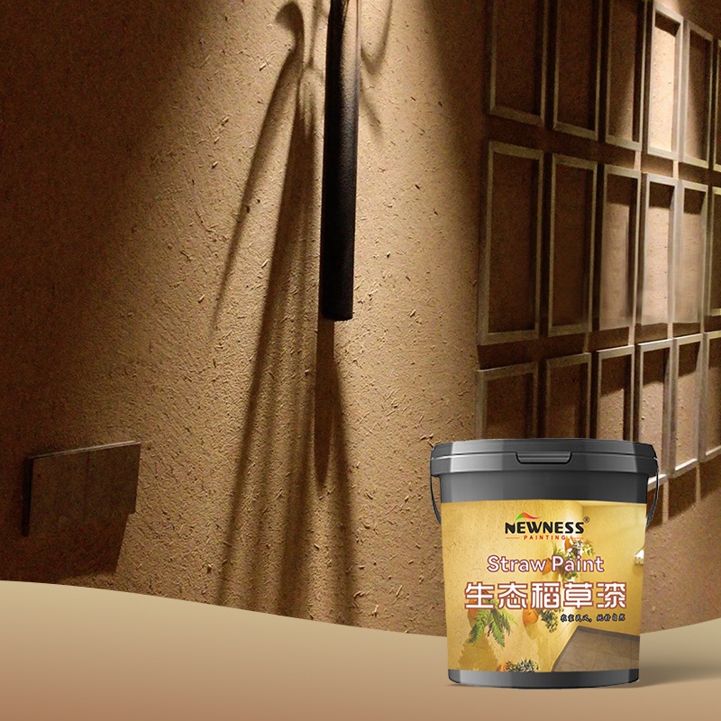 Brush Application Method Custom Ecological Straw Paint for Eco-Friendly Rammed Earth
