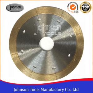 China 105mm - 350mm Sintered Ceramic Tile Saw Blades For Porcelain Cutting with Narrow Laser Cut Key slot wholesale