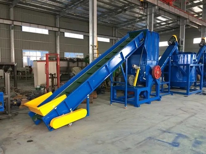 Waste Plastic Recycle Crusher Line PET Bottle Recycling Plant
