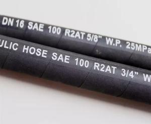 China Winding Concrete Pump Excavator Hydraulic Rubber Hose 45MPA wholesale