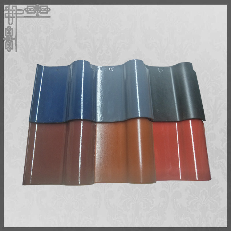 Red Ceramic Chinese Glazed Roof Tile Double Roman S Type Modern