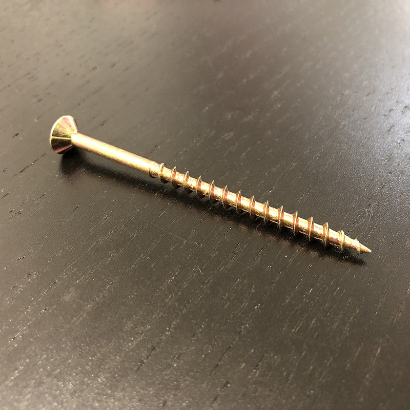 DIN7505 Zinc Plated Wood Deck Screws Countersunk Head Steel M4.0 x 75MM