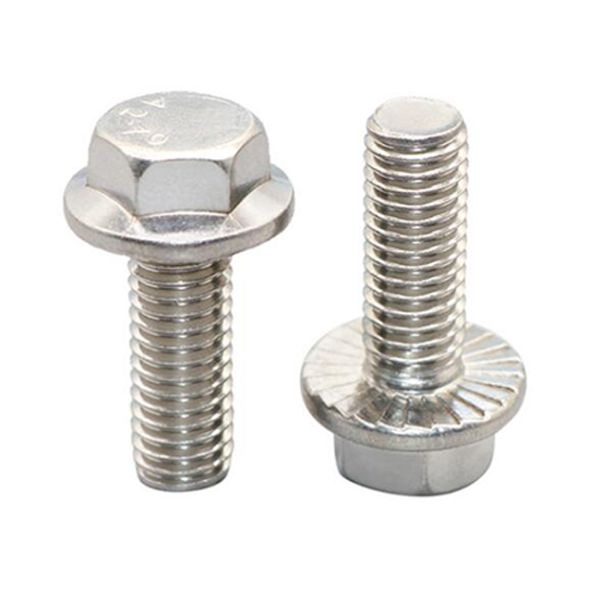 304 Stainless Steel Flange Round Head Bolt M5-m42 Hexagon Flange Bolt