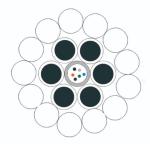 36 Core Single Mode Uni-Tube OPGW Fiber Optic Cable For Aerial