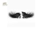 China OEM 25mm 6D Russian Volume Lashes Ultra Light Synthetic Fibers wholesale
