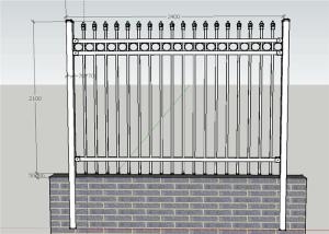 China Ornamental Picket Steel Fence Panel / Black Steel Fence / Ornamental Steel Fence wholesale