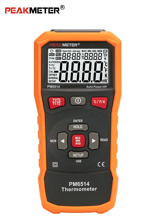 Multifunctional Environmental Meter Industrial Digital Thermometer Seven Thermocouple Measurement