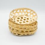 Craft Bamboo Fruit Basket Dust Pan 150*30mm Customized For Gifts