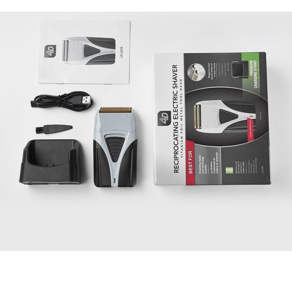 Rechargeable Electric Shaver with 1200mAh Battery and Digital Display for Men's Grooming