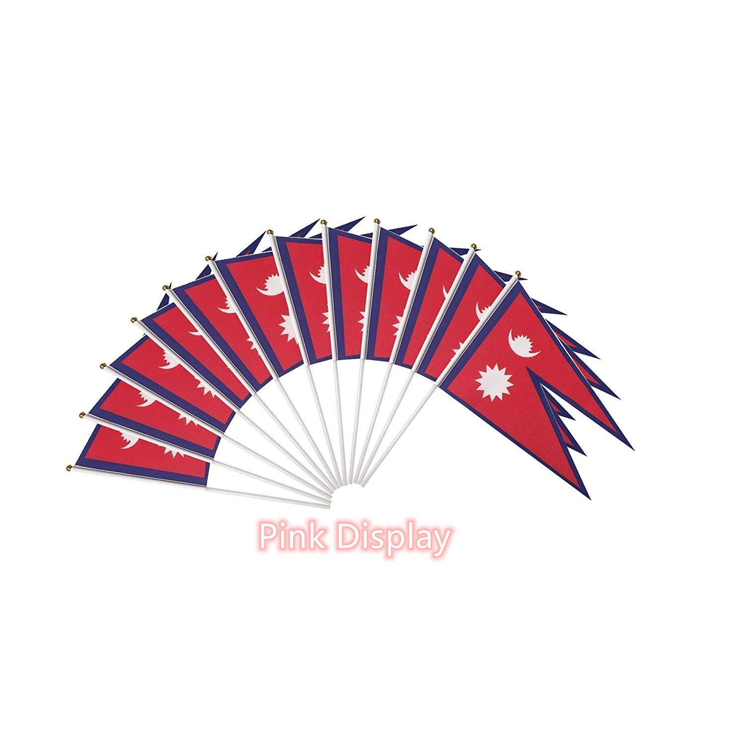 Silkscreen 100 Polyester Hand Waving Flag For Sports