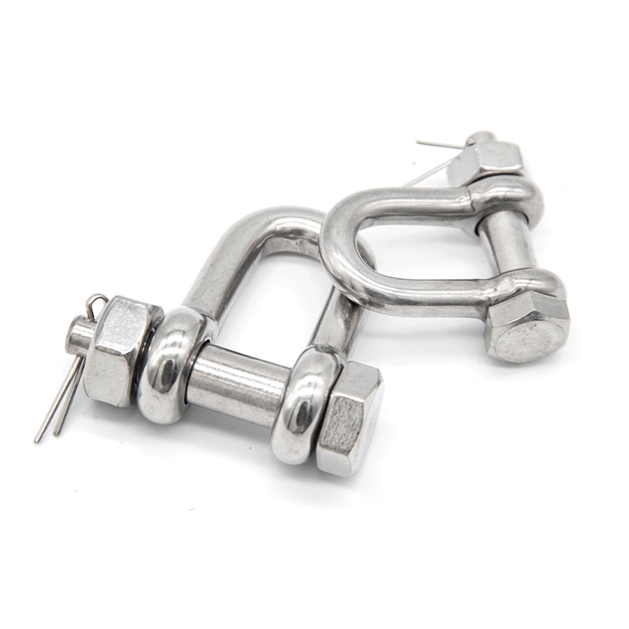 Straight Ss304 Ss316 Heavy Duty D Ring Shackle