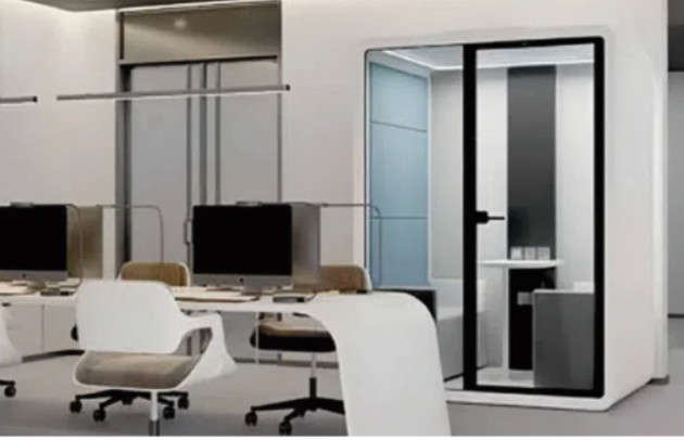 Flexible Space Sound Proof Phone Booth Two Persons Acoustic Pods For Offices