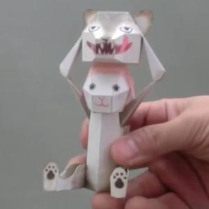 China DIY Paper Toys Origami Toys Creative Cartoon Pet Wolf Dog Origami Paper Toys Organ Bounce Explosion Origami Toys wholesale