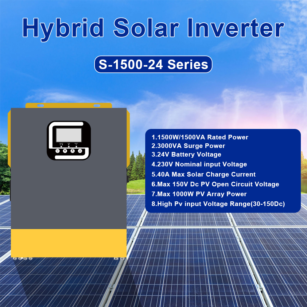 Overload Protection 1.5KVA 1500W Solar Inverter Inbuilt 40A MPPT Charge Controller