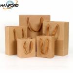 Antiwear Moistureproof Kraft Paper Gift Bags With Handles Multipurpose