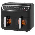 Double Basket Oil Free Smart Dual Air Fryer 9L Digital 2400W