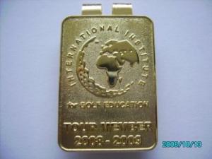 China Popular Custom Brass / Iron soft enamel Engraved Money Clip wholesale