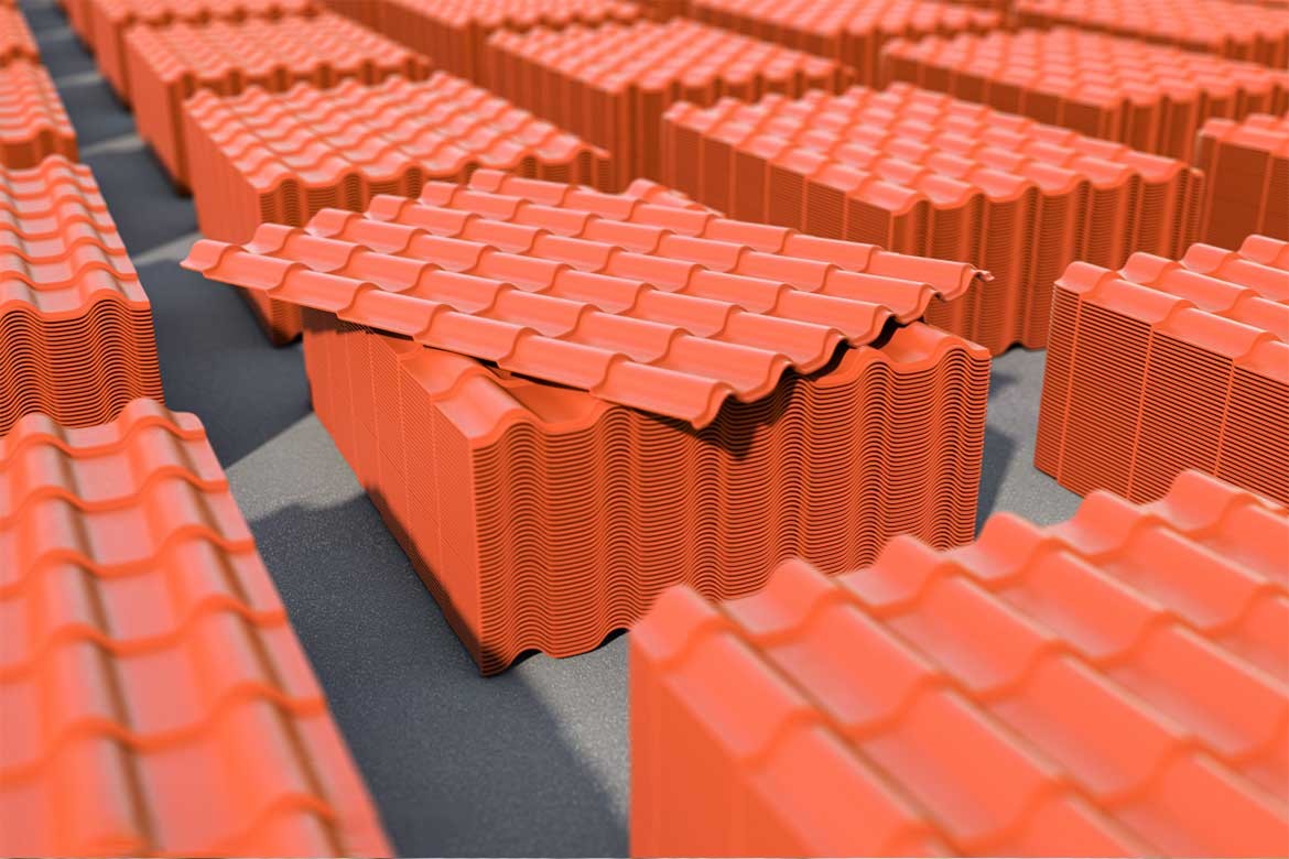 large stock glazed steel tile Red Color Coated Steel Roof Sheet PPGI PPGL