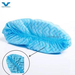 China Directly Supply Disposable PP Shoe Cover 10g Blue Anti-Slip for Workshop wholesale