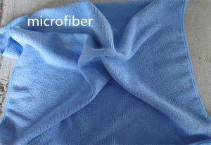 China Microfiber Dish Towel 40 * 40cm Blue 8020 Absorbent Kitchen Car Cleaning Terry Towels wholesale