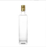 Clear Glass Lid Square Dark Green Glass Bottle for Olive Oil 250ml 500ml 750ml