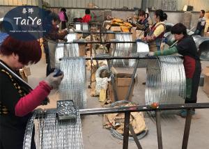 China Anti Rust 304 Stainless Steel Razor Wire BTO22 Type 500mm Coil Diameter wholesale