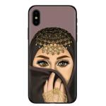 Lightweight Designer Cell Phone Cases Black Islamic Hijab Girls Gift Anti Shock