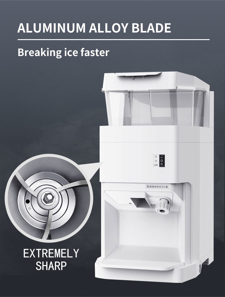 15l Cube Ice Shaver Machine 320rpm Electric Ice Crusher Machine 6Kg/Min