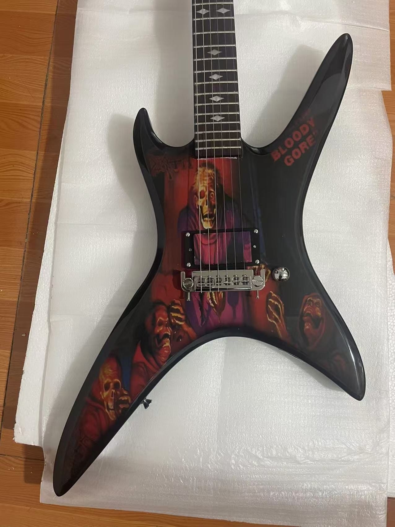 Custom B.C Rich Solid Printed Pattern Hydrographics Transfer Printing Rare Electric Guitar