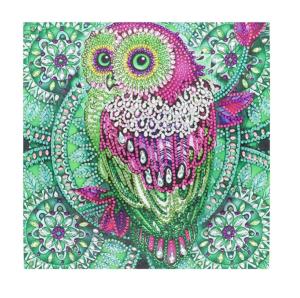 China Bulk Customize Size Crystal Rhinestone Owl Full Drill DIY 5D Diamond Painting Set For Adults Decor wholesale