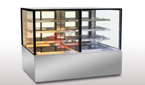 China Cold &amp; Warm 2 In 1 Food Display Showcase 3 Shelves Distance &amp; Angle Adjustable wholesale