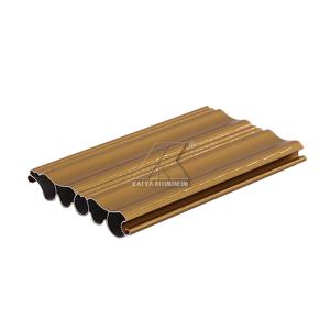 China Wholesale High Quality Anodize Gold Aluminum Roller Shutter Slat Profile wholesale