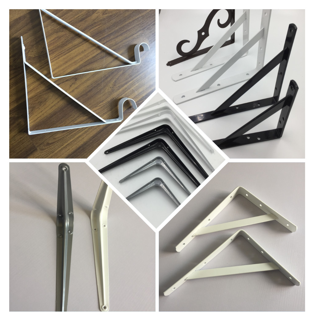 High Precision Corner Shelf Bracket Metal Folding Cast Iron Brackets 30mm 4.0mm
