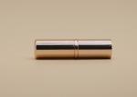 Bright Rose Gold Lip Balm Tubes , Aluminum Lipstick Tube Plastic Inner