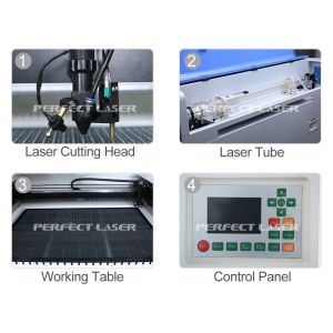 60W Leather Co2 Laser Engraving Machine With Water Cooling System