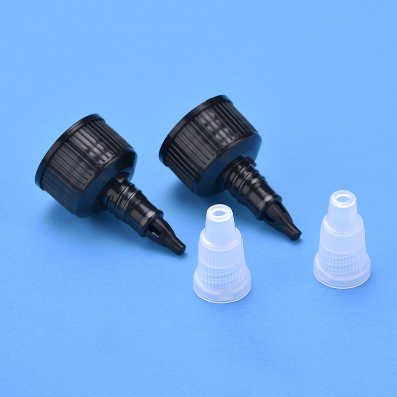 20mm Polypropylene Lid , Ribbed Closure Squeeze Bottle Cap